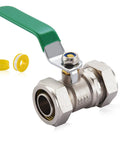 3/4 Inch Nickel Plated Brass Ball Valve For Air Lines In Line Shut Off Fittings Workhorse For Your Shop Garage Compressed Air System Fast Emergency Shut Off 175 PSI Max