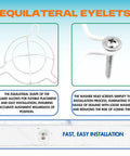Heavy Duty Chrome Fire Sprinkler Head Guard Cage With Bulletproof Coverage And Foolproof Ceiling Installation For Flush Sidewall Or Semi Recessed Pipes Easy No Fuss Setup For One Half And Three Quarter Inch Heads Single Pack equilateral eyelets and washer head screws on installation guide.