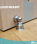 Ultra Short Magnetic Door Stop For Holding Doors Open, Small Door Stopper With Strong Stainless Steel Magnetic Catch, floor mount