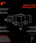 Top Notch Direct Fit Power Steering Gearbox Replacement Fits Chevrolet C1500 C2500 Suburban technical specifications diagram.