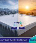Premium Pure Silicone Rv Roof Coating And Leak Repair Sealant shows weatherproof protection at extreme temperatures.