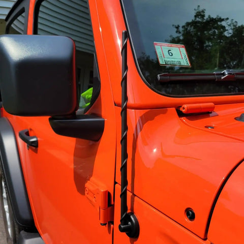16 Inch Jeep Antenna Upgrade For 2007-2026 Wrangler JK JL JKU JLU Gladiator JT Bolt On Replacement Exterior Accessory