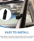 Boat Windshield Double Latch Kit For Marine Doors And Hatches Twist Lock Replacement Nylon Latch Clips on Window