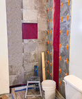 Bathroom wall tiling with 1000 Tile Leveling Clips For DIY Ceramic Tile And Stone Installations, Leveling Spacers For Floor And Wall Tiles.