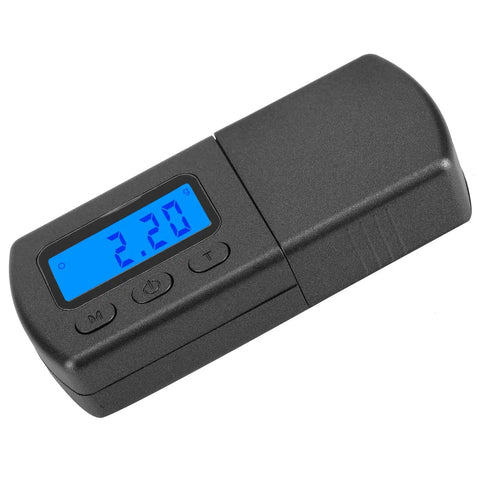 Ultra Precise Stylus Force Scale For Turntables With Blue Backlit Display Digital Gauge For MM MC Piezoelectric Pickup Auto Calibration Tare And Unit Conversion Between Grams Ounces Ozt Taels And Carats Auto Sleep black handheld unit