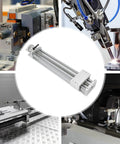Manual Sliding Table CNC Slide With 400mm Travel Ball Screw Linear Stage for DIY routers and lathes, shown in various setups