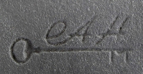 Engraved initials on the back of His And Hers Cast Iron Towel Hooks Set Of 2 For Wall Or Door Rustic Farmhouse Decor Dual Hooks.