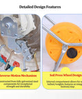 Reverse-motion mechanism and soil press wheel on Seed Sower And Fertilizer Applicator For Corn Soy Peanut Cotton And Soybean