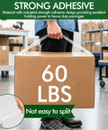 24 Pack Of Clear Packing Tape With 4 Dispensers Heavy Duty Moving And Shipping Tape Refills 2 Inch Wide By 60 Yards Each Ideal For Boxes Crates And Mailers Strong Adhesion And Reliable Sealing supporting 60 lbs box in warehouse