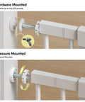 Extra Wide Baby Gate For Stairs And Doorways 27 To 43 Inches Auto Close Safety Gate With Extenders Pressure Or Hardware Mount Kit
