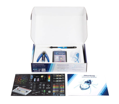 Open Jitterbug Deluxe Soldering Kit For Beginners With Tools Included No Experience Needed Learn To Solder Electronics Projects