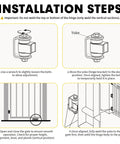 Installation steps for Heavy Duty Weld On Gate Hinges 4 Pack Adjustable Sealed Bearing Swing Gate Hardware For Metal Driveway Gates Farm Fences And Industrial Swing Gates That Are Tough As Nails Supports 1100 Lbs Each Smooth Quiet Operation illustration