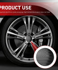 Fresh American Flag Wheel Center Caps With Tough Scratch Resistant Hub Cover Protectors For Cars on silver wheel rim.