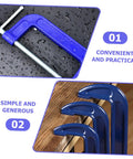 Heavy Duty 4 Inch G Clamp And C Clamp For Woodworking With Quick Release Desk Mount, Steel Metal Clamp in blue finish