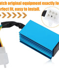 Racing 5 Pin AC CDI Box For GY6 Engines 50cc To 150cc Fits Scooters ATVs Go Karts Mopeds Quad Dirt Bikes Pit Bikes Chopper XR50 CRF50 139QMB 152QMI 157QMJ Performance Ignition Module, blue casing