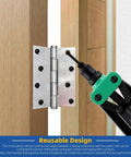 130 Piece White Aluminum Blind Rivet Kit With 7 Sizes, Steel Mandrel Pop Rivets Assortment used on door hinge