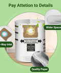 3 Pack Replacement Disposable Vacuum Bags For 5-8 Gallon Wet Dry Vacuums Type E And Type H with details on inlet and paper quality.