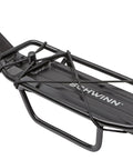 Rear Bike Rack With 20 Lb Capacity Lightweight Alloy Cargo Hauler Durable Construction Fits Most Adult Bicycles Easy Seat Post Mount