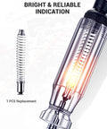Beefy Heavy Duty 6 To 24V Automotive Circuit Tester With Replacement Indicator Light And Extra Spring Bulb For 6V 12V And 24V DC Circuits In Cars Trucks And More replacement bulb