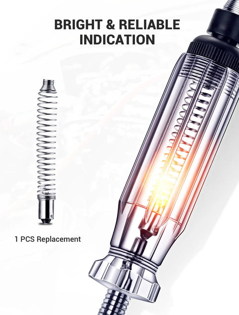 Beefy Heavy Duty 6 To 24V Automotive Circuit Tester With Replacement Indicator Light And Extra Spring Bulb For 6V 12V And 24V DC Circuits In Cars Trucks And More replacement bulb