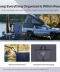 200W Portable Solar Blanket With Eight Fold Design Ultra Lightweight Power Charger for camping on truck