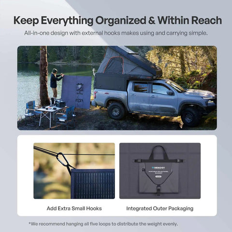 200W Portable Solar Blanket With Eight Fold Design Ultra Lightweight Power Charger for camping on truck