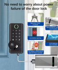 Top Pick Smart Door Lock Keyless Entry Deadbolt Fingerprint with USB emergency charging and low battery warning features.