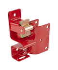 One Way Gate Latch Lockable Red For Ranch Fence Gates Fits 1 5/8 To 2 Inch Round Tube Gates One Handed Operation Prevents Sagging