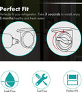 Top Rated Fridge Water Filter Replacement 9990 NSF 53 42 Certified For Kenmore 46 9990 And LG LT600P installation diagram