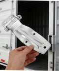 Heavy Duty Truck Door Hinge 210mm Double Ribbed Steel Industrial Vehicle Repair Hinge For Freezer And Cold Storage Doors