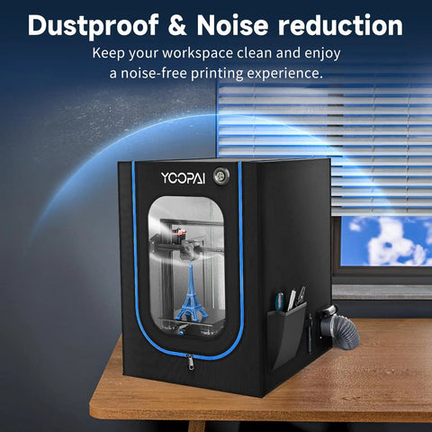 Top Notch 3D Printer Enclosure For Creality Ender 3 With Slick Ventilation Kit And Crisp Led Lighting To Monitor Workflows Easily And Catch Filament Glitches Without Any Fuss At All