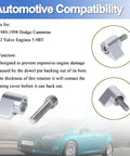 Dodge Cummins 12V 5.9L Dowel Pin Repair Kit With Retainer For 1989 1998 Diesel Engines Stops Dowel Pin Backout And Timing Cover Damage Quick Install Real Engine Protection Keeps Your Ride Running Strong. silver metal retainer and screw for 1989-1998 Dodge Cummins 12V 5.9L engine