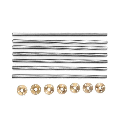 Ball Screw With Nut T12x12 Large Lead Trapezoidal Screw For CNC Machines And 3D Printers, multiple shaft and nut set