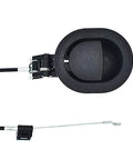 Solid As A Rock Recliner Pull Handle With Integrated Spring Release Cable, 4.75 inch black trigger with 36 inch cable.