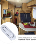Rock Solid Heavy Duty Folding Coat Hooks Black Aluminum Wall Hangers For Bathrooms And Bedrooms, shown in RV interior with fruit.