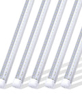 5 V-shaped 5ft tubes from 8Ft LED Shop Light Fixture With V Shaped 5Ft Tubes 48W Cold White 6000K T8 Integrated Bulbs For Garage And Warehouse Plug