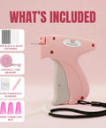 No Sweat Stitch Gun For Clothes Handheld Fabric Tacker Quick Fix Clothing Repair Hemming Kit with 3000 fasteners and tape measure