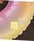 Heavy Duty Repair Tape Patch Kit For Inflatable Tents Pools Air Mattresses And Vinyl Seals Quick Leak Fix applied to pool float.