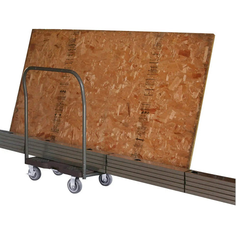 Heavy Duty Panel Cart Dolly With Black Steel Frame And Grip Grabbing 6 Inch Swivel Casters Hassle Free Moving Gear For Contractors And Movers Optional E Strap Safety Lanyard Included