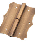 Heavy Duty Copper Window And Door Hinge With Decorative Vintage Edges For Smooth Operation Wear Resistant And Thickened Antique Style Hinge