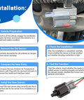 Top Shelf Ambient Air Temperature Sensor With Plug For Hyundai Kia Elantra Sonata Tucson Santa Fe Direct Swap Oem 969853X000 installation guide with installation steps and sensor image.