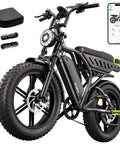 Powerful 1500W Fat Tire Electric Bike For Adults All Terrain 20 Inch E Bike With Long Range 60 To 130 Miles
