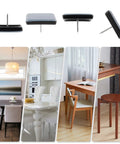 16 Pack Nail On Furniture Sliders 1.5 Inch Square Teflon Glides For Chairs And Furniture No Squeak Floor Protectors For Carpeted Floors