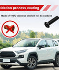 Tough As Nails Rustproof License Plate Screw Kit With Anti Theft Quarter Inch Stainless Steel Bolts image showing stainless steel screw.