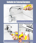 Heavy Duty Faucet Aerator Removal Wrench Tool For Kitchen And Bathroom Sink Tap Bubbler Game Changer in action removing taps.