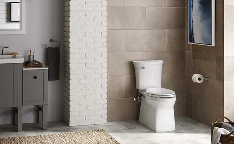 Bathroom with Alteo Pivoting Toilet Paper Holder In Brushed Nickel Finish No Fuss Roll Change Corrosion Resistant Bathroom Hardware