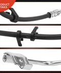 Front Passenger Side Brake Hydraulic Hose For Jeep Wrangler 2011 To 2017 And Wrangler JK 2018 Direct Fit Replacement EPDM Rubber
