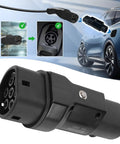 Heavy Duty EV Charging Adapter For Type 2 Connectors showcasing secure locking feature and weatherproof design.