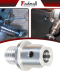 Lathe Spindle Adapter Converts Five Eighths Inch Spindle To One Inch By Eight TPI Threads For Your Woodworking Lathe, 45 Steel