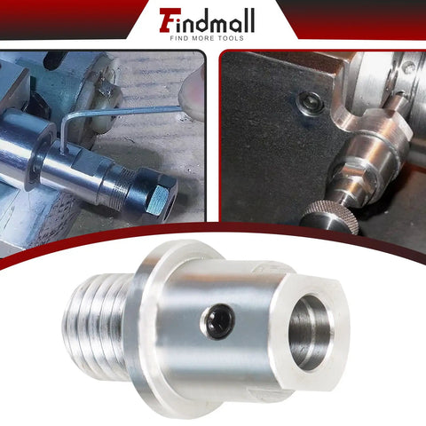 Lathe Spindle Adapter Converts Five Eighths Inch Spindle To One Inch By Eight TPI Threads For Your Woodworking Lathe, 45 Steel